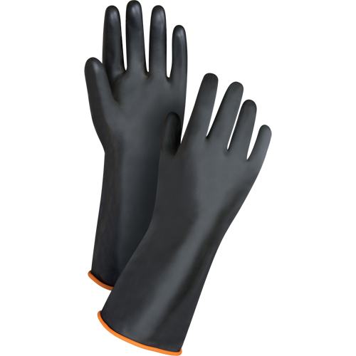 Gants de poids lourd pour la manipulation de produits chimiques, Taille Grand/9, 14" lo, Latex de caoutchouc, 30 mils Seaboard Timber Mart