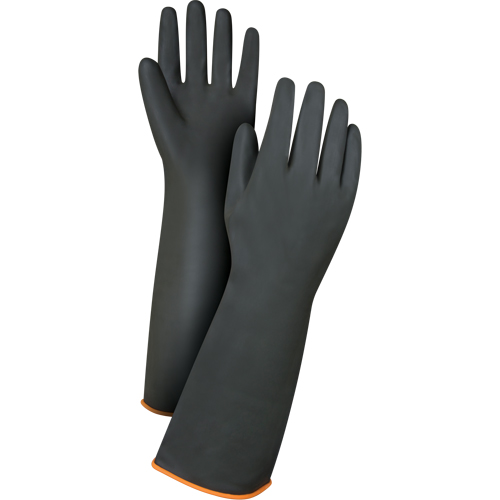 Heavyweight Chemical-Handling Gloves, Size Large/9, 18" L, Rubber Latex, 30-mil Seaboard Timber Mart