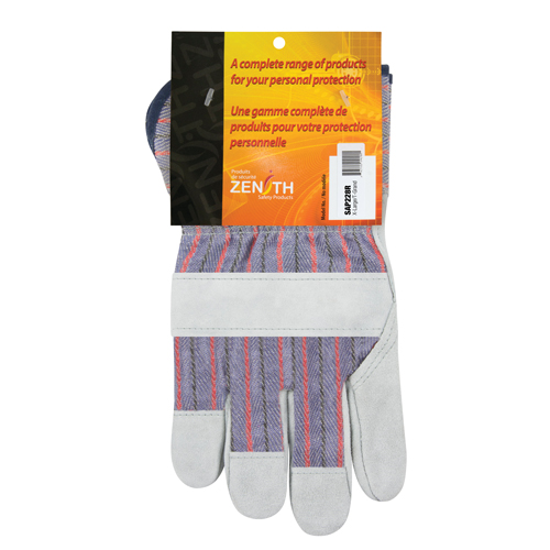 Rugged Fitters Gloves, X-Large, Split Cowhide Palm, Cotton Inner Lining Seaboard Timber Mart