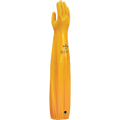 Gants r&eacute;sistants aux produits chimiques, Taille Moyen/8, 26" lo, Nitrile, 30 mils Seaboard Timber Mart