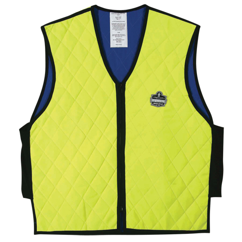 Vestes refroidissantes &agrave; &eacute;vaporation humide Chill-Its 6665, Moyen, Jaune lime haute visibilit&eacute; Seaboard Timber Mart