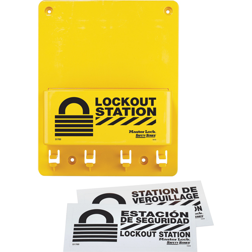 Compact Lockout Station, None Padlocks, 4 Padlock Capacity, Padlocks Not Included Seaboard Timber Mart