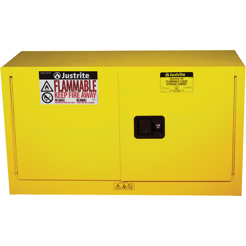 Sure-Grip&reg; EX Piggyback Flammable Safety Cabinet, 17 gal., 2 Door, 43" W x 24" H x 18" D Seaboard Timber Mart