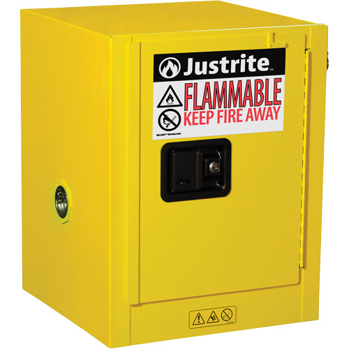 Sure-Grip&reg; EX Countertop Flammable Safety Cabinet, 4 gal., 1 Door, 17" W x 22" H x 17" D Seaboard Timber Mart