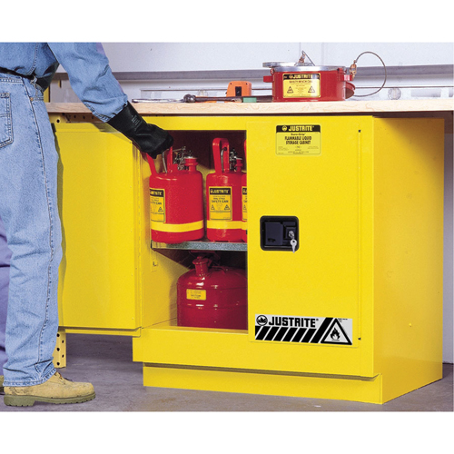 Sure-Grip&reg; EX Undercounter Flammable Safety Cabinet, 22 gal., 2 Door, 35" W x 35" H x 22" D Seaboard Timber Mart