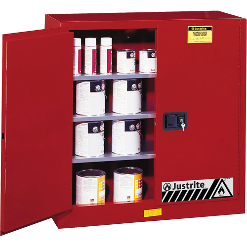 Sure-Grip&reg; EX Combustibles Safety Cabinet for Paint and Ink, 40 gal., 3 Shelves Seaboard Timber Mart