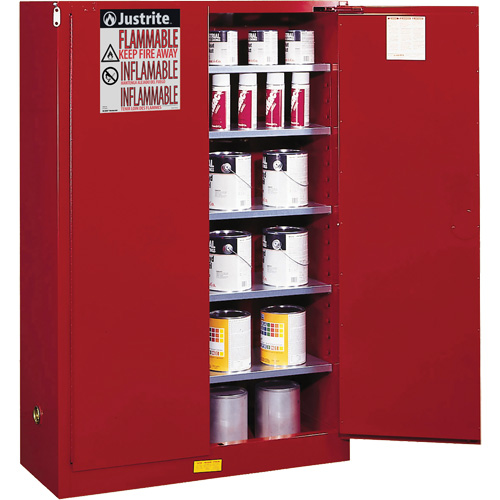 Sure-Grip&reg; EX Combustibles Safety Cabinet for Paint and Ink, 60 gal., 5 Shelves Seaboard Timber Mart