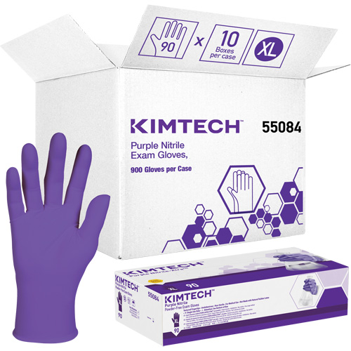Gants d'examen Kimtech, T-Grand, Nitrile, 6 mils, Sans poudre, Mauve, Classe 2 Seaboard Timber Mart