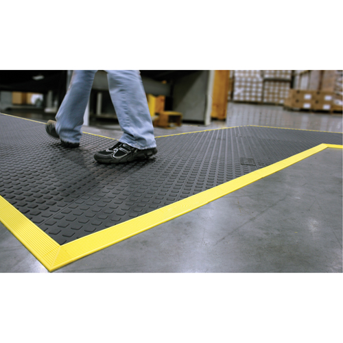 Rejuvenator Connect No. 502 Matting, Polyurethane, 3' W x 3' L, 5/8" Thick, Black Seaboard Timber Mart