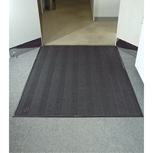 Waterhog&reg; Eco Elite Matting, Wiper/Scraper, 3' x 5' x 3/8", Grey Ash Seaboard Timber Mart