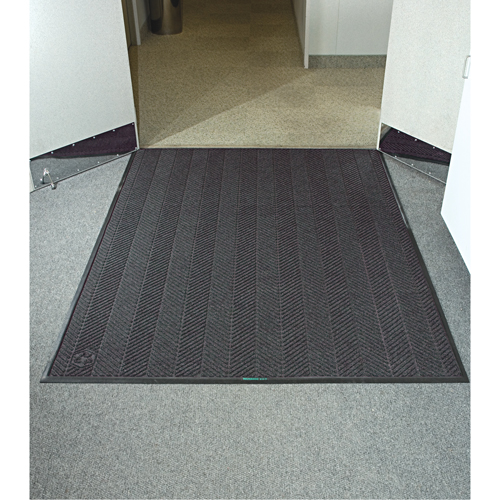 Waterhog&reg; Eco Elite Matting, Wiper/Scraper, 6' x 8' x 3/8", Grey Ash Seaboard Timber Mart
