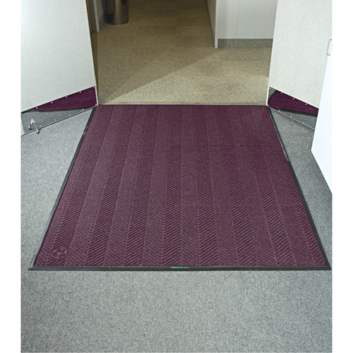 Waterhog&reg; Eco Elite Matting, Wiper/Scraper, 6' x 20' x 3/8", Maroon Seaboard Timber Mart