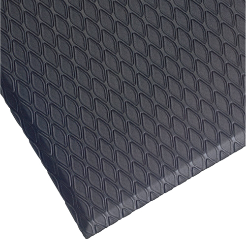 Cushion Max Mats, Diamond, 3' x 5' x 5/8", Charcoal, Nitrile/PVC Seaboard Timber Mart