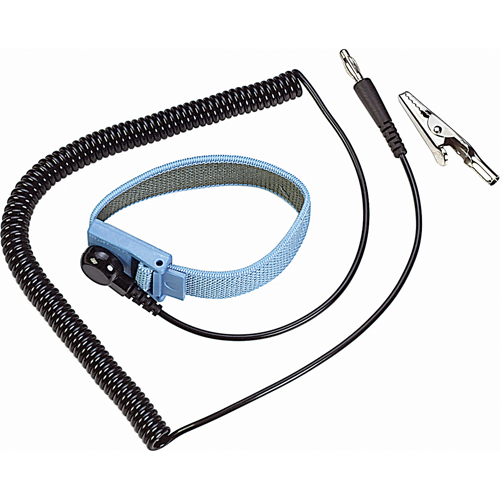 ESD 6' Coil Cord with Wrist Strap Seaboard Timber Mart