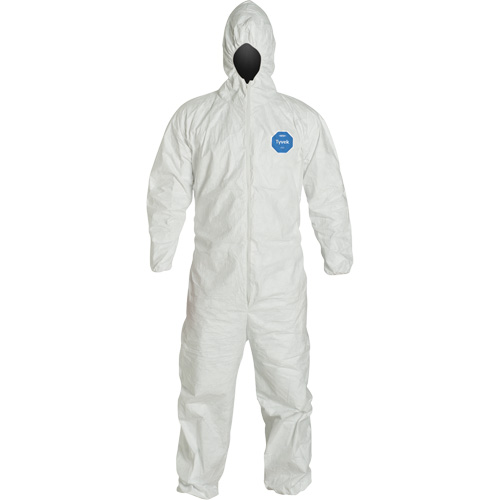 Hooded Coveralls, Large, White, Tyvek&reg; 400 Seaboard Timber Mart