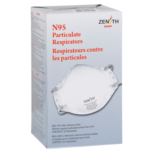Respirateur contre les particules, N95, Certifi&eacute; NIOSH, Moyen/grand Seaboard Timber Mart