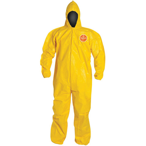 Hooded Coveralls, Tychem&reg; 2000, 3X-Large, Yellow Seaboard Timber Mart