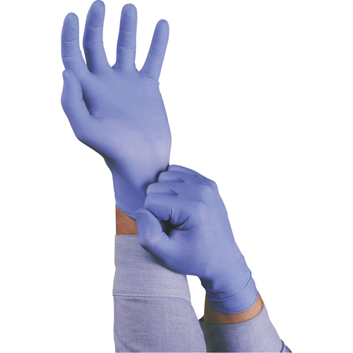 Gants TouchNTuff 92-675, Petit, Nitrile, 5 mils, Sans poudre, Bleu Seaboard Timber Mart