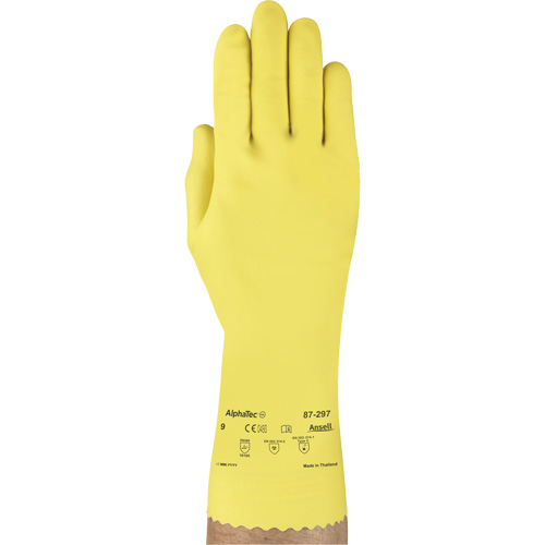 Gants Versatouch 297, Taille T-Grand/10, 12" lo, Latex de caoutchouc, Doublure en Ouat&eacute;e, 20 mils Seaboard Timber Mart