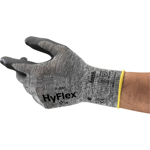 Hyflex&reg; 11-801 Gloves, 7/Small, Foam Nitrile Coating, 15 Gauge, Nylon Shell Seaboard Timber Mart