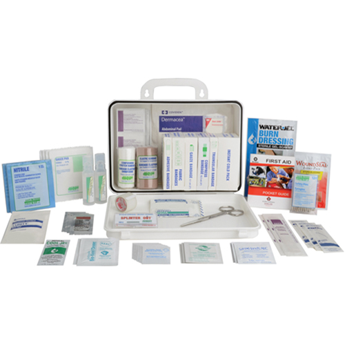 Contractors' First Aid Kit, Class 1 Medical Device, Plastic Box Seaboard Timber Mart