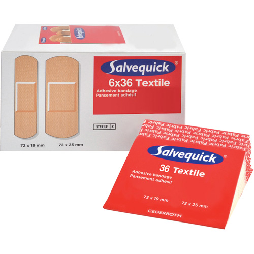 Salvequick&reg; Bandage Dispensing Systems Refills, Rectangular/Square, Fabric, Sterile Seaboard Timber Mart