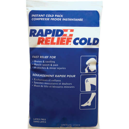 Rapid Relief&reg; Instant Chill Pack, Cold, Single Use, 9" x 6" Seaboard Timber Mart