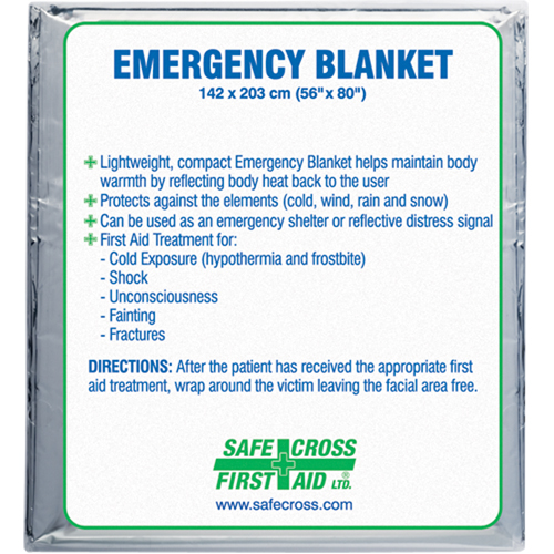 Rescue Foil Blankets, Aluminized Polyester Seaboard Timber Mart