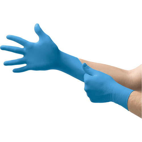 Disposable Gloves, Small, Nitrile, 5-mil, Powdered, Blue Seaboard Timber Mart