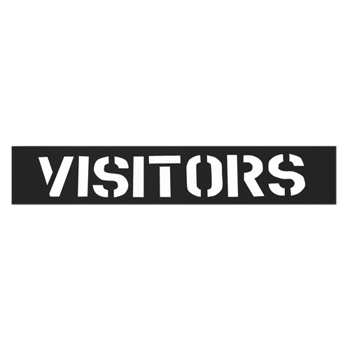 Parking Lot Stencils, English, 12" Seaboard Timber Mart