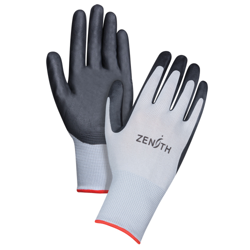 Lightweight Breathable Coated Gloves, 7/Small, Foam Nitrile Coating, 13 Gauge, Polyester Shell Seaboard Timber Mart