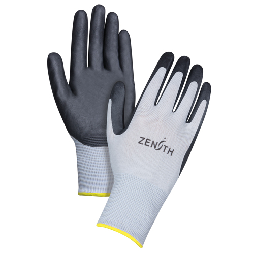 Lightweight Breathable Coated Gloves, 11/2X-Large, Foam Nitrile Coating, 13 Gauge, Polyester Shell Seaboard Timber Mart