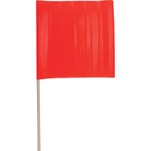 Traffic Safety Flags, Vinyl, With Handle Seaboard Timber Mart