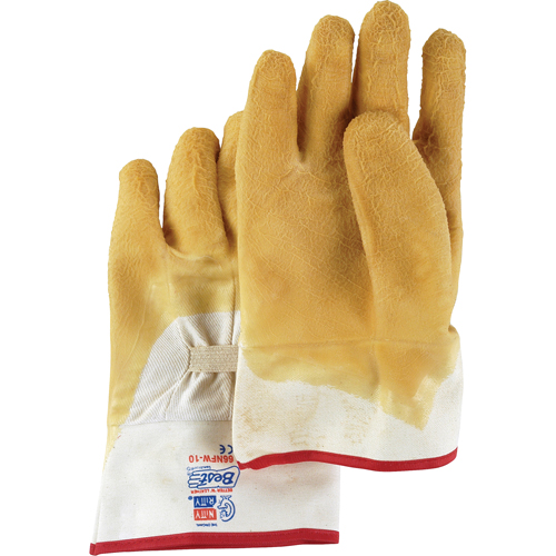 Gants enduits Nitty Gritty, 10/Grand, R&ecirc;vetement Latex de caoutchouc, Enveloppe en Coton Seaboard Timber Mart