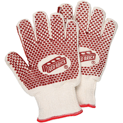 Red Brick&reg; Reversible Terrycloth Gloves, Cotton, Double Sided, 10 Gauge, Small Seaboard Timber Mart