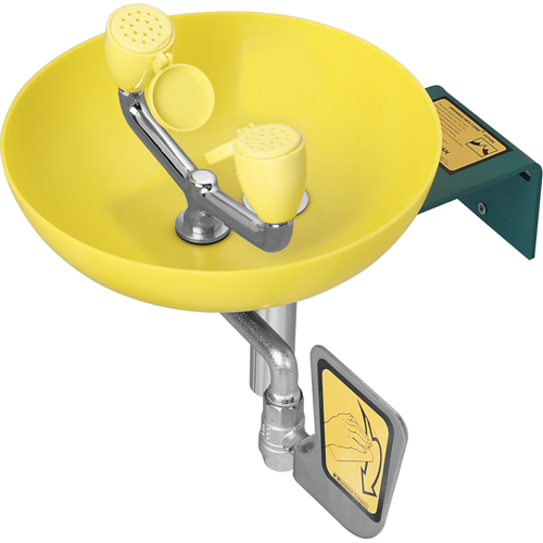Eye/Face Wash Station, Wall-Mount Installation, Plastic Bowl Seaboard Timber Mart
