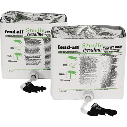 Cartouches de liquide pour poste de douche oculaire Fendall Pure Flow 1000, 1120 oz Seaboard Timber Mart