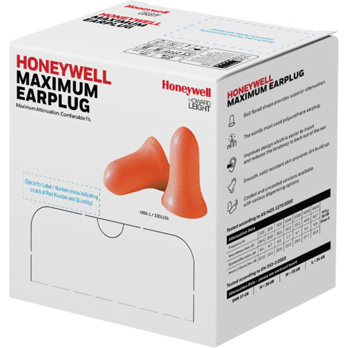 Howard Leight Maximum Foam Earplugs, Bulk - Polybag Seaboard Timber Mart