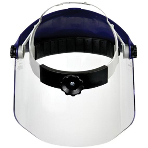 Harnais de t&ecirc;te avec visi&egrave;re, Polycarbonate, Suspension Rochet Seaboard Timber Mart