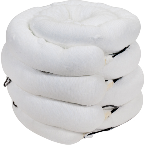 Premium Sorbent Boom, Oil Only, 10' L x 5" W, 35 Gal. Absorbancy, 4 /Pack Seaboard Timber Mart