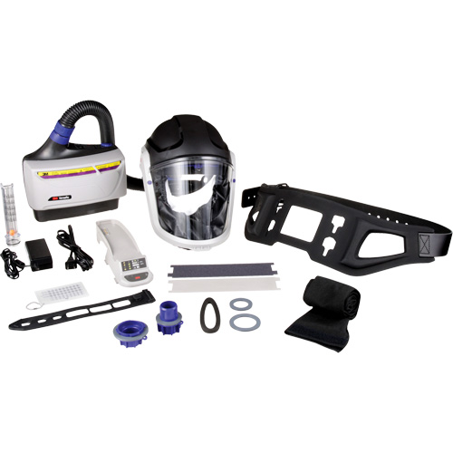Trousse industrielle lourde pour APR motoris&eacute; TR-600 de Versaflo, Capuchon & visi&egrave;re, Pile Lithium-ion Seaboard Timber Mart
