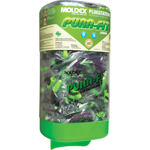 Distributeur PlugStation avec bouchons d'oreille Pura-Fit &agrave; cordon Seaboard Timber Mart