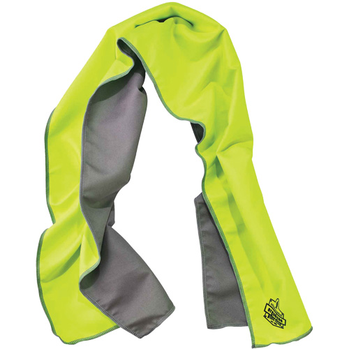 Chill-Its&reg; 6602MF Microfiber Cooling Towel, Hi-Vis Lime Seaboard Timber Mart