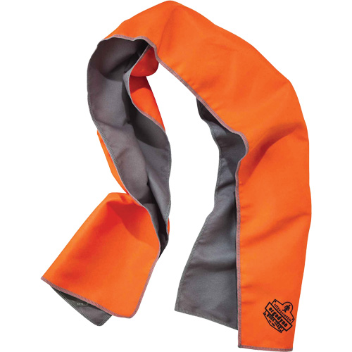 Chill-Its&reg; 6602MF Microfiber Cooling Towel, Hi-Vis Orange Seaboard Timber Mart