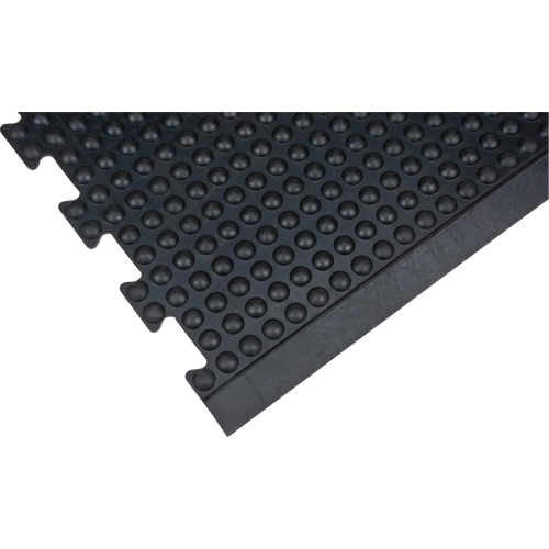 Tapis antifatigue en d&ocirc;me, &agrave; bulles, 3' x 4' x 1/2", Noir, Caoutchouc Seaboard Timber Mart