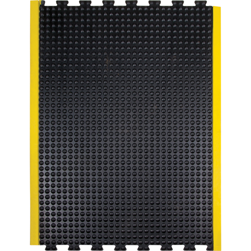 Anti-Fatigue Dome Matting, Bubbled, 3' x 4' x 1/2", Black, Rubber Seaboard Timber Mart