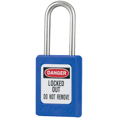 Cadenas de s&eacute;curit&eacute; S31 Zenex, Bleu, Cl&eacute;s identiques, Thermoplastique, Largeur de 1-3/8" Seaboard Timber Mart