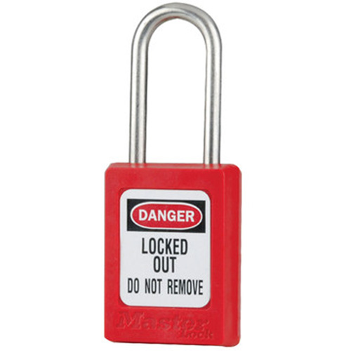 S31 Zenex Safety Padlocks, Red, Keyed Alike, Thermoplastic, 1-3/8" Width Seaboard Timber Mart