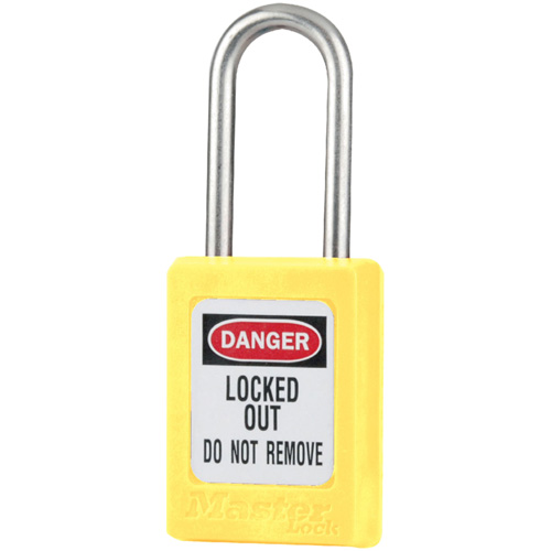 Cadenas de s&eacute;curit&eacute; S31 Zenex, Jaune, Cl&eacute;s identiques, Thermoplastique, Largeur de 1-3/8" Seaboard Timber Mart