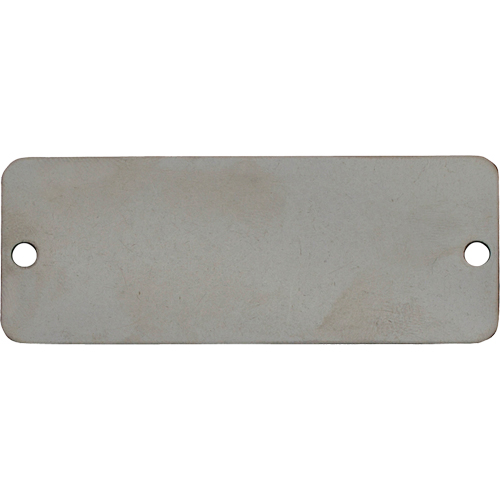 Blank Tags, Stainless Steel, 2" W x 1" H Seaboard Timber Mart
